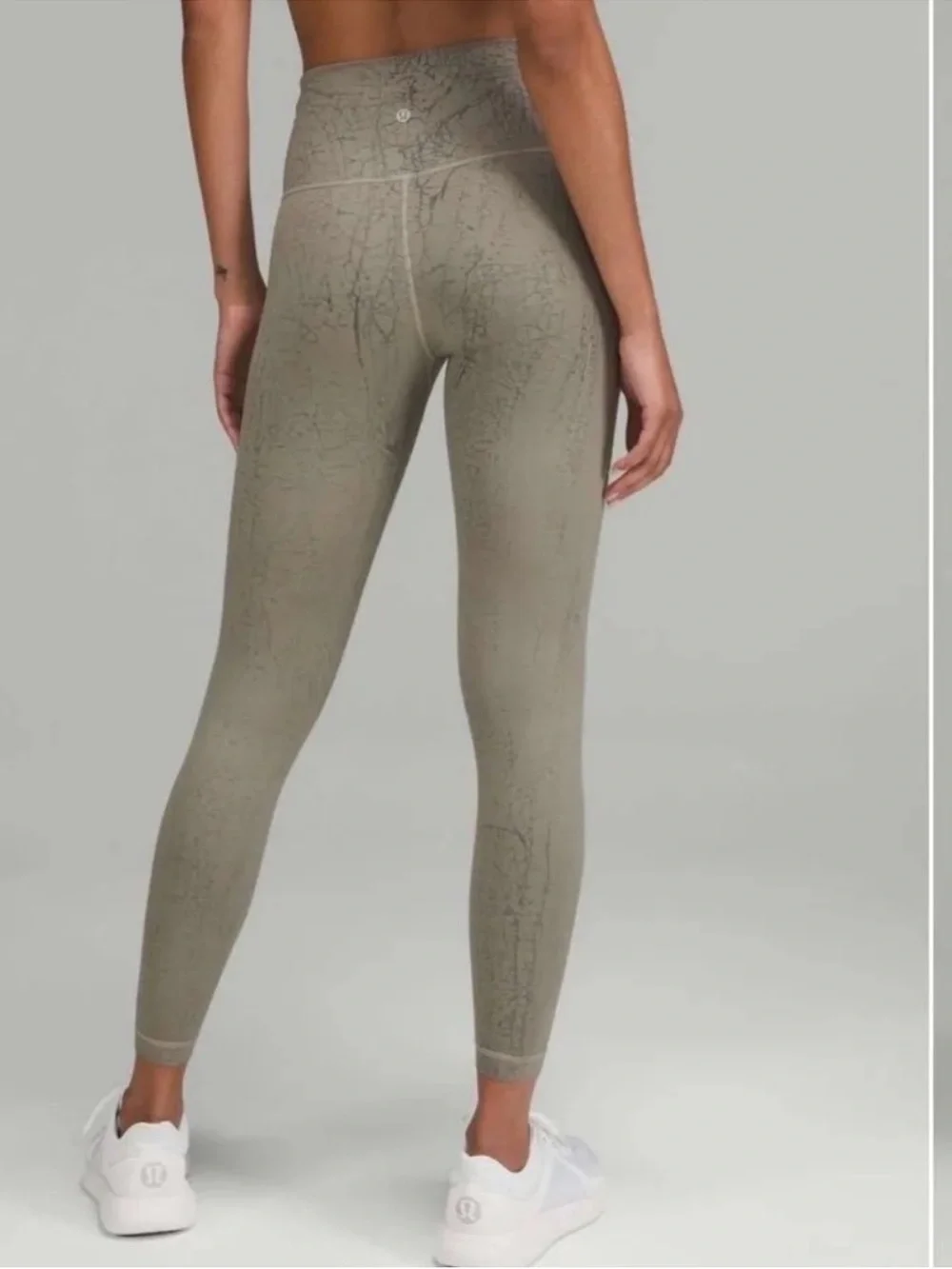 Lululemon Wunder Train High-Rise Tight 25” Thread Dye Rover Black
